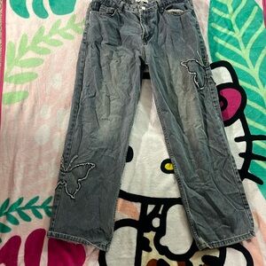 ANGEL KISS butterfly jeans